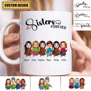 Personalized Girls Forever Mug - Gift For Sister / Friend