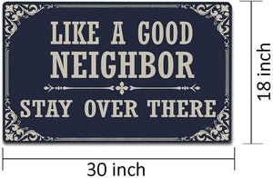 Like A Good Neighbor Stay Over There Funny Door Mat