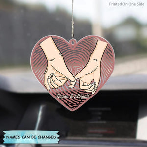 Personalized Car Hanging Ornament - Gift For Couple - You And Me We Got This