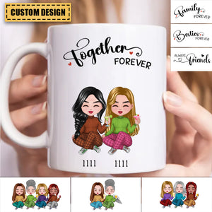 Personalized Girls Forever Mug - Gift For Sister / Friend