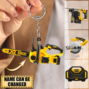 Personalized Power Tool Acrylic Keychain
