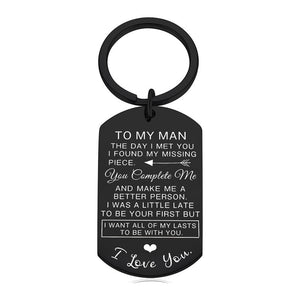 For Husband - I Want All Of My Lasts To Be With You Keychain,Upload Photo