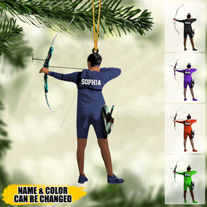 Personalized Archery Acrylic Christmas Ornament,Great Gift Idea For archery Lovers