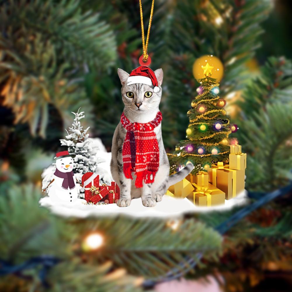 American Shorthair Cat Christmas Ornament