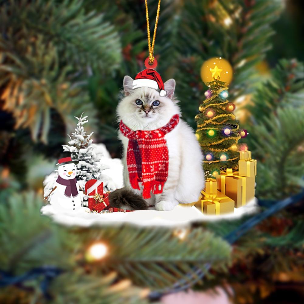 Birman Cat Christmas Ornament