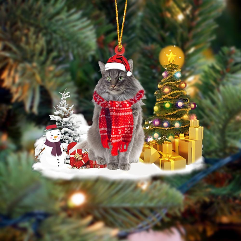 Norwegian Forest Cat Christmas Ornament