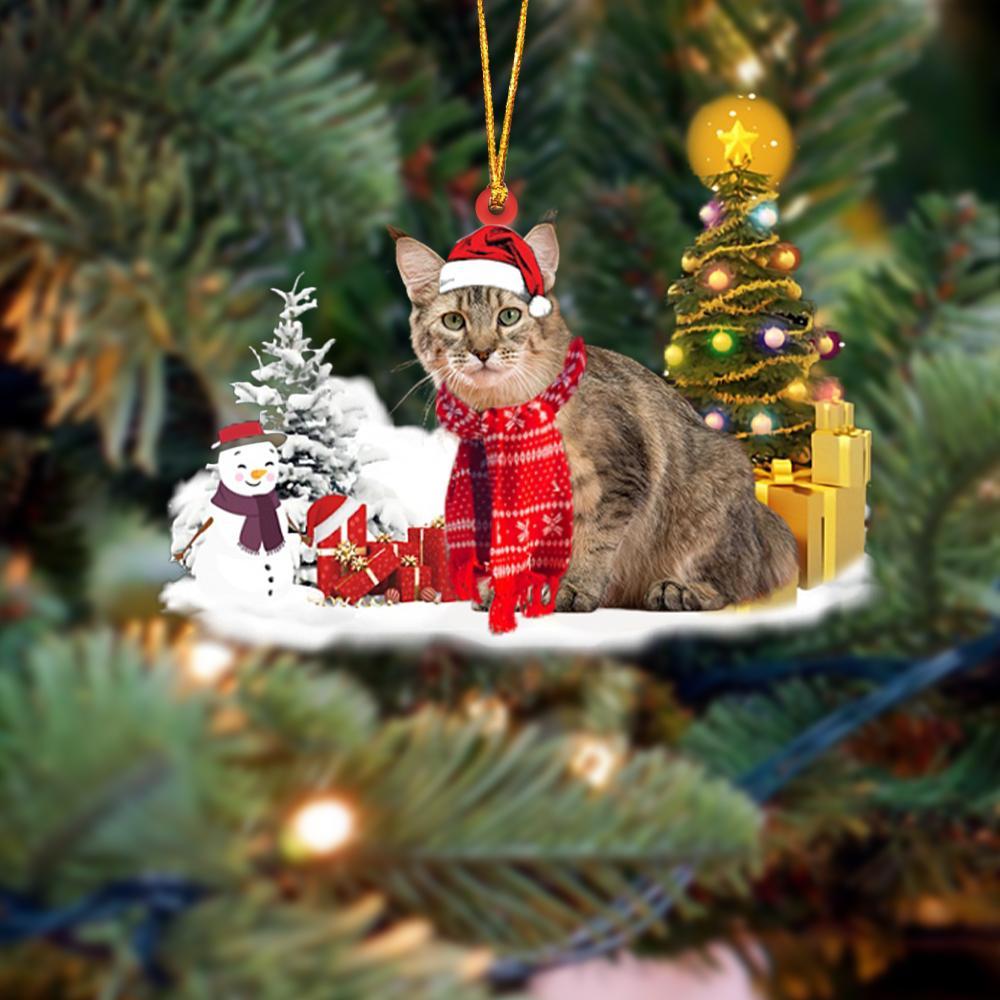 Pixie-bob Cat Christmas Ornament