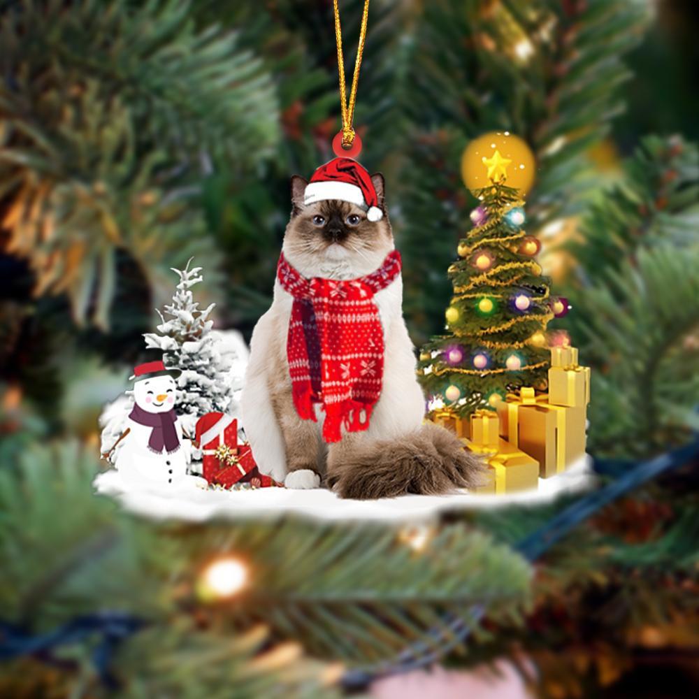 Ragdoll Cat Christmas Ornament