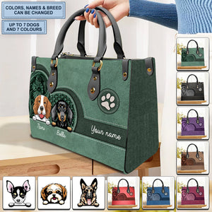 Pets Personalized Leather Handbag(Cat & Dog)
