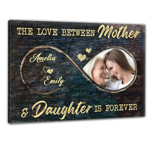 Love Mother Daughter/Son Custom Photo poster Gift For Mom