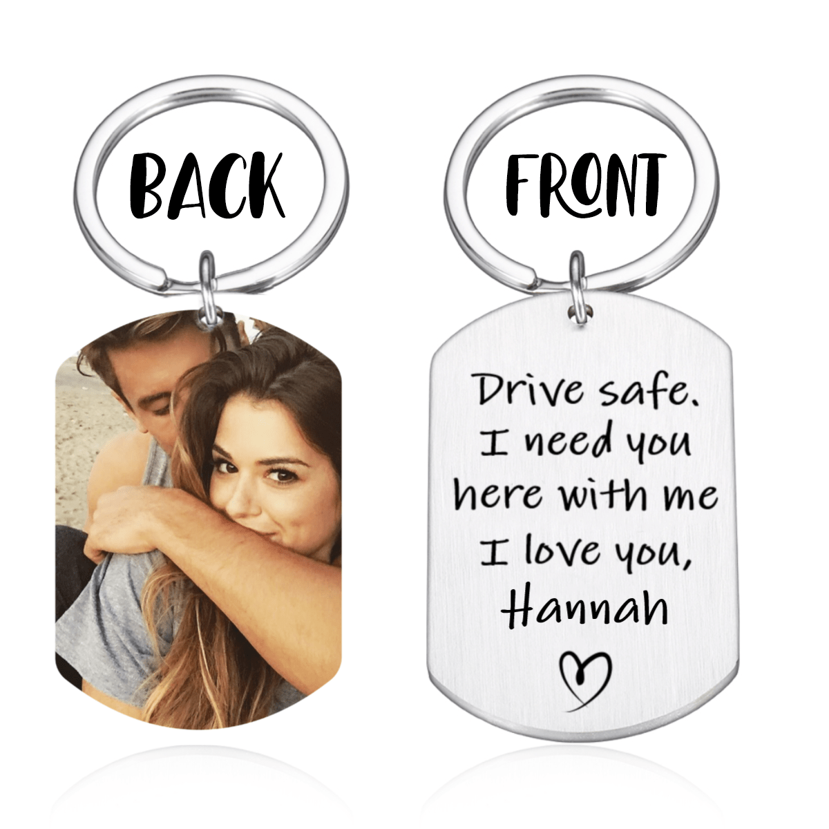 Drive Safe I Need You Here Family Keychain