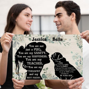 You are not just a Pug personalized-for pug lover Horizontal Poster