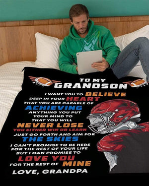 Personalized Blanket - American Football