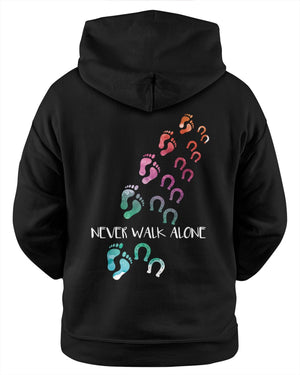 Custom Personalized Love My Horse And Never Walk Alone Hoodie Sweatshirt