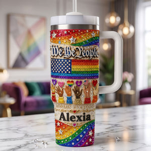 Pride Month We The People Tumbler - Personalized Gifts For LGBT