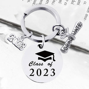 Custom Personalized 2023 Graduation Season Metal Keychain Gift with gift box