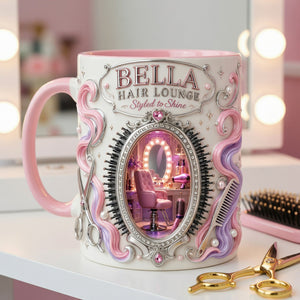Hair Lounge Accent Mug - Personalized Gifts For Hairdresser