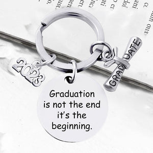 Custom Personalized 2023 Graduation Season Metal Keychain Gift with gift box
