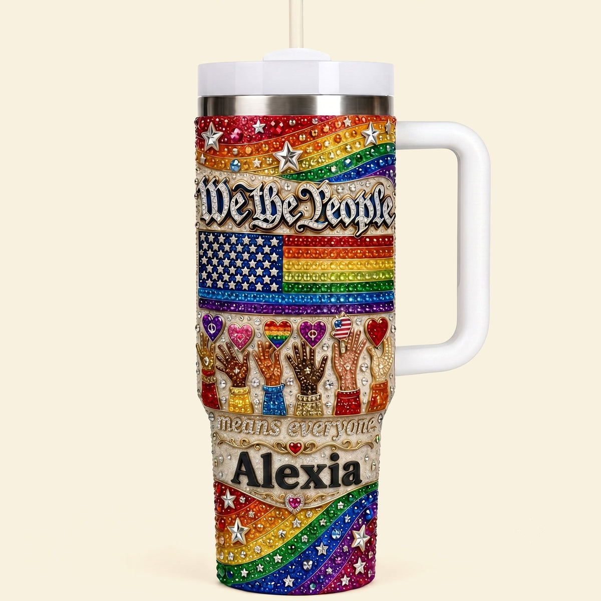Pride Month We The People Tumbler - Personalized Gifts For LGBT