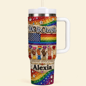 Pride Month We The People Tumbler - Personalized Gifts For LGBT