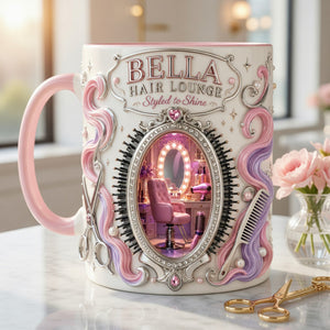 Hair Lounge Accent Mug - Personalized Gifts For Hairdresser