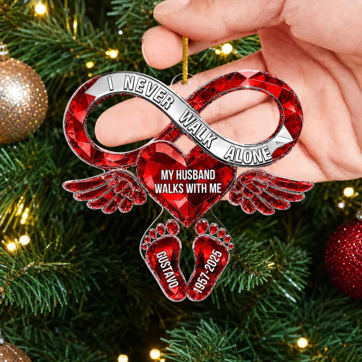 Your Love Still Rides Beside Me Every Day - Personalized Acrylic Ornament