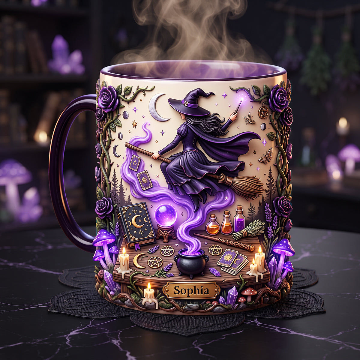 The Witch Coffee Accent Mug - Personalized Gifts For Witch Lovers