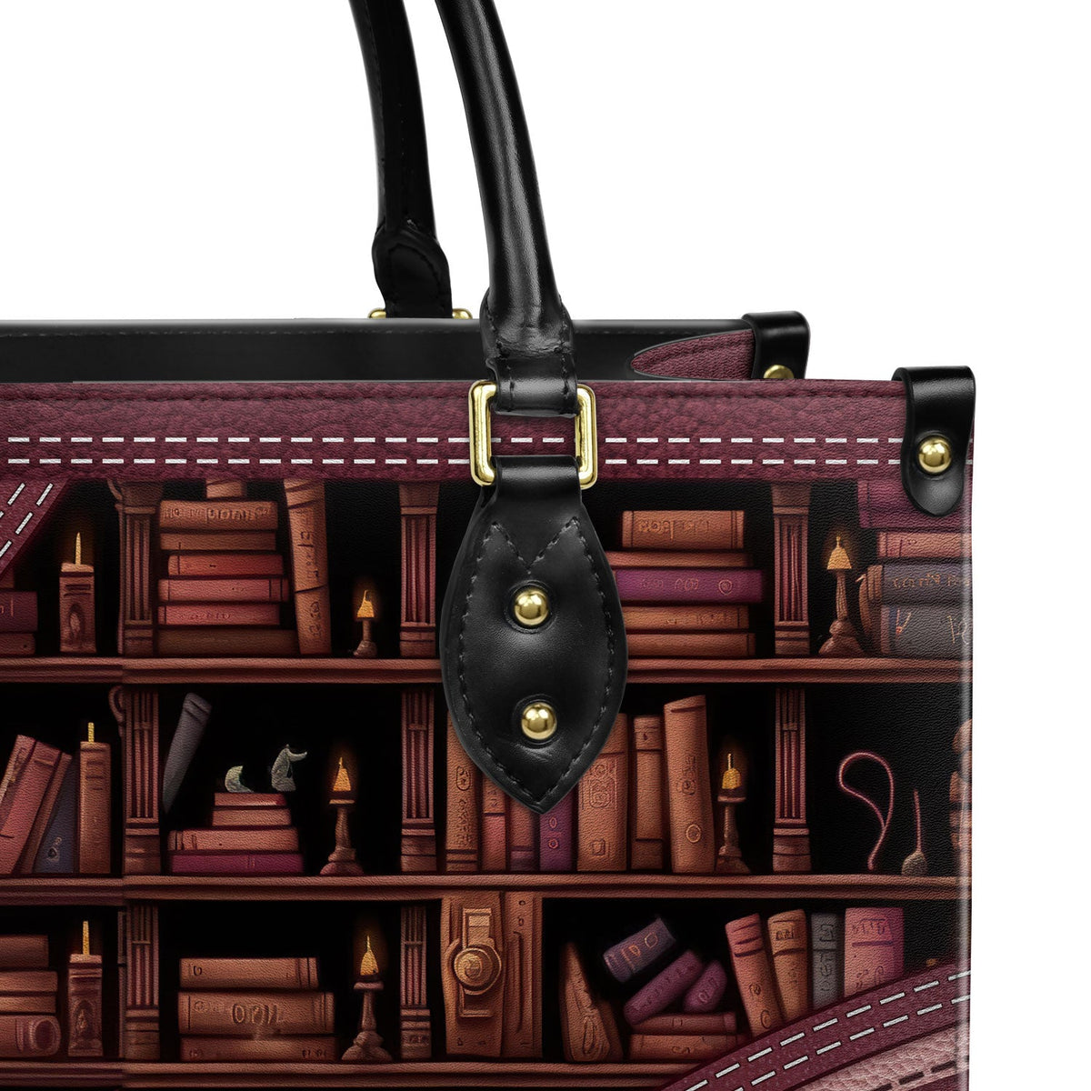 Just A Girl Who Loves Books Personalized Leather Handbag