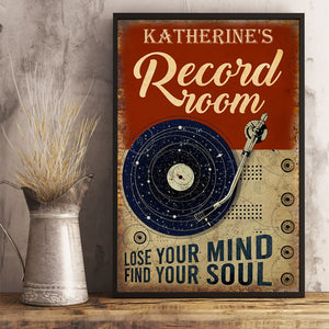 Personalized Vinyl Lose Your Mind Vertical Poster