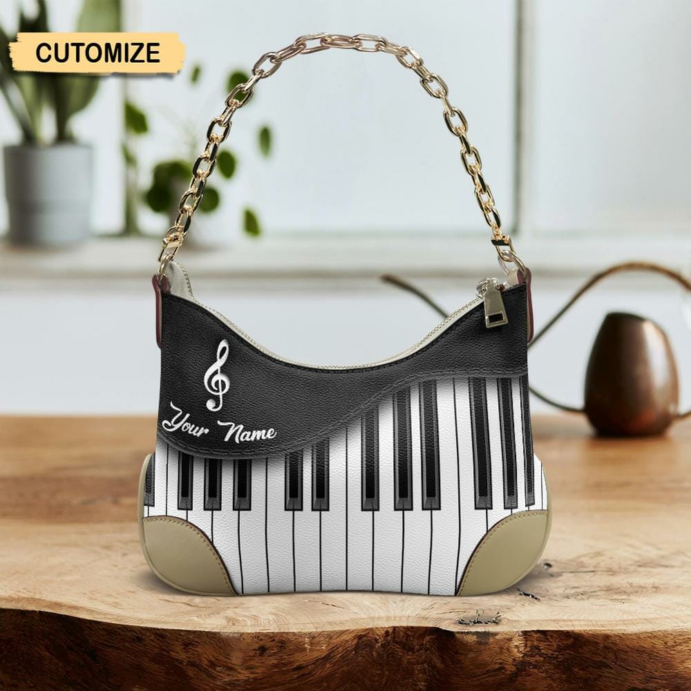 Personalzied Name Piano Keyboard Underarm Bag