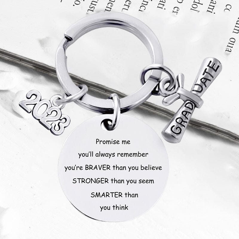 Custom Personalized 2023 Graduation Season Metal Keychain Gift with gift box