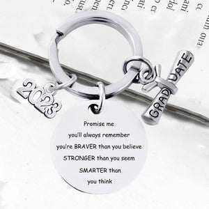 Custom Personalized 2023 Graduation Season Metal Keychain Gift with gift box