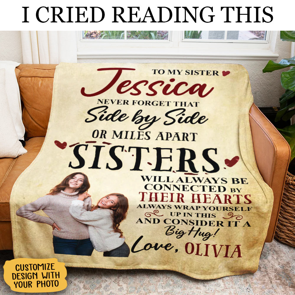 Personalized blanket for 2025 sister