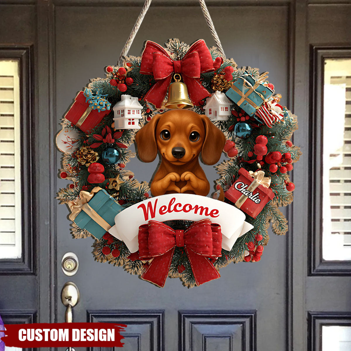 Welcome Home - Personalized Pet Custom Shaped Wood Sign