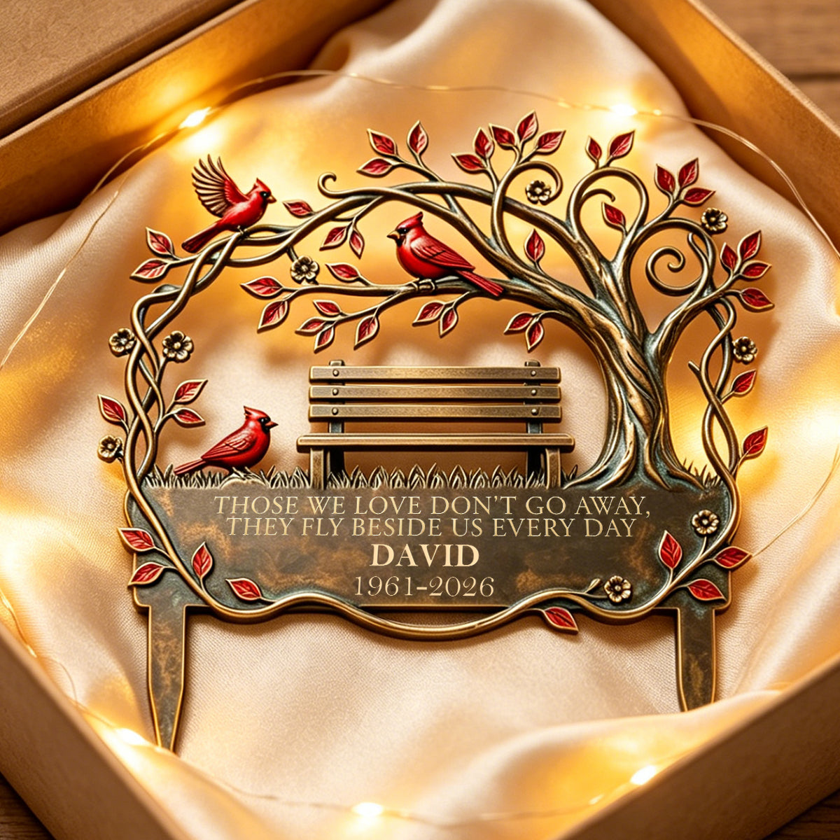 Memorial Stake Cardinal Remembrance Gift - Personalized Garden Stake