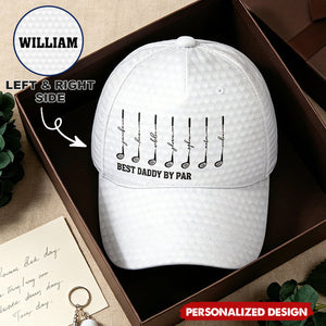Best Dad Grandpa By Par Golf Clubs-Personalized Classic Cap