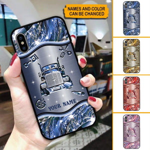 Custom Personalized Trucker Glass Phone Case