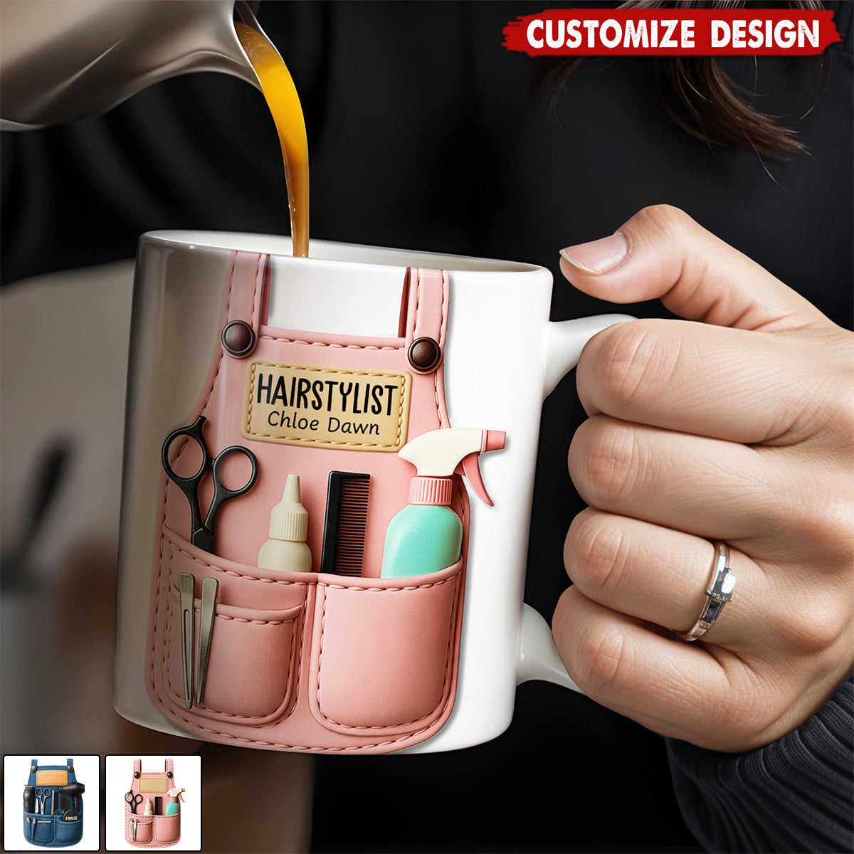 Personalized Stylish Hairdressers Coffee Mug - Gift For Hairstylists
