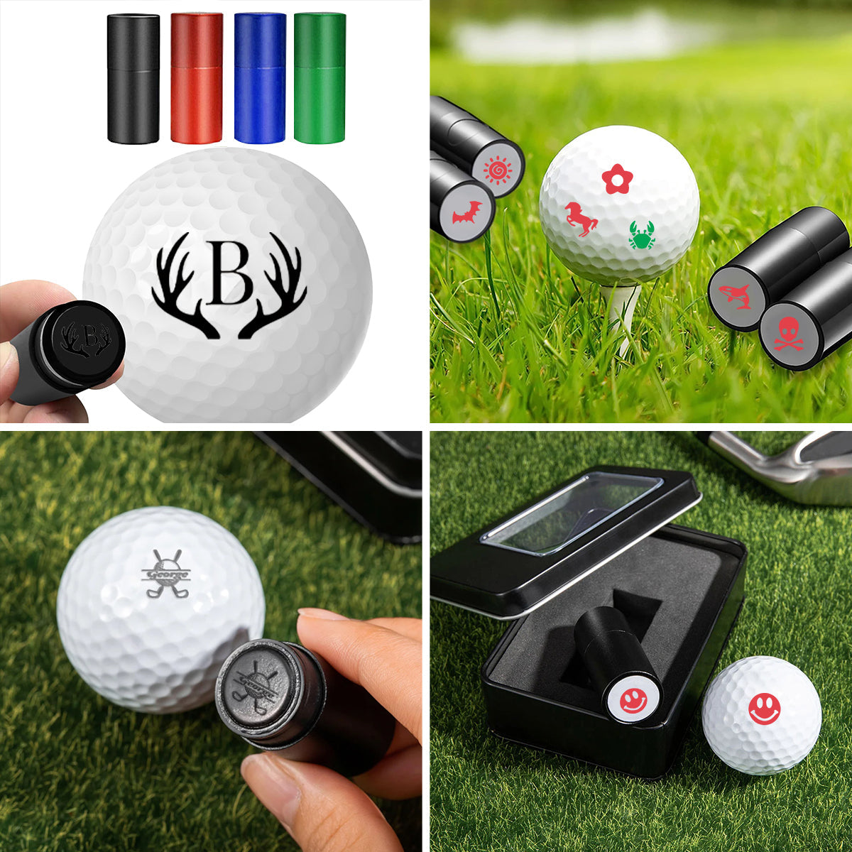 Personalized Monogrammed Initial Golf Ball Stamp-Gift for Golf Player