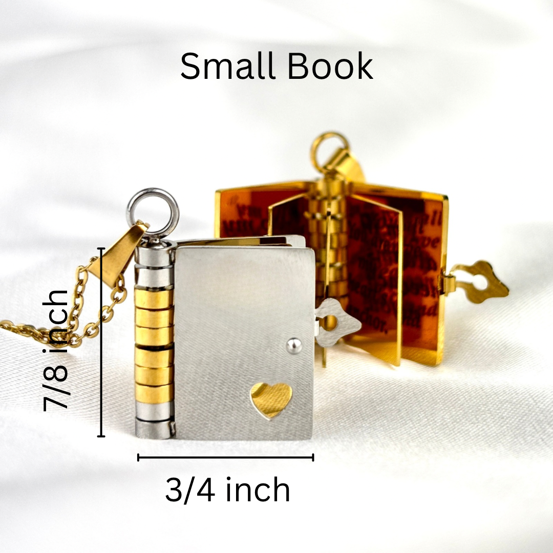 My Incredible Daughter Son Book Necklace