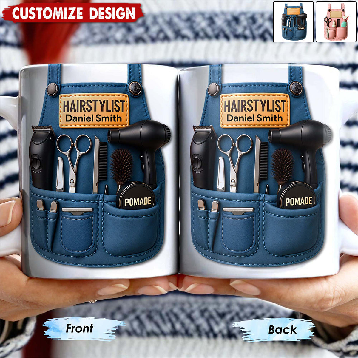 Personalized Stylish Hairdressers Coffee Mug - Gift For Hairstylists