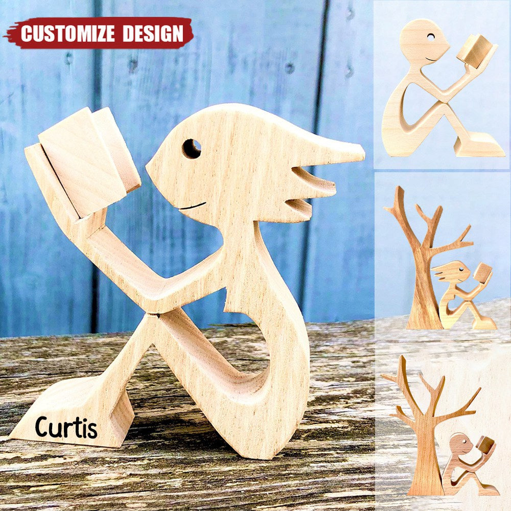 Making Wooden People Reading With Personality