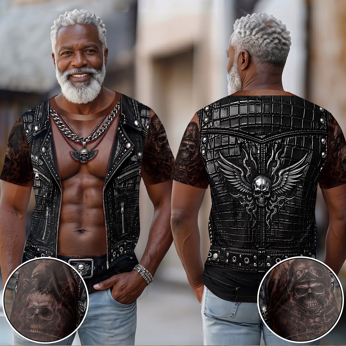 Custom Funny Motorcycle - Personalized All-Over-Print T-Shirt