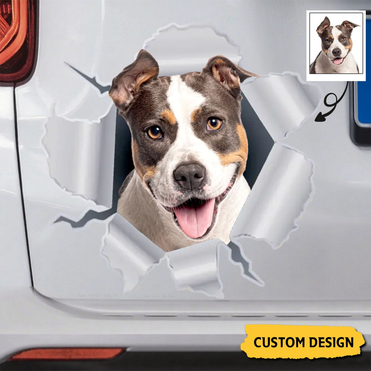 Personalized Peeking Pets Decal - Gift For Pet Lovers