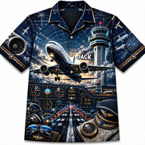 Sky Commander Hawaiian Shirt - Gifts For Pilots