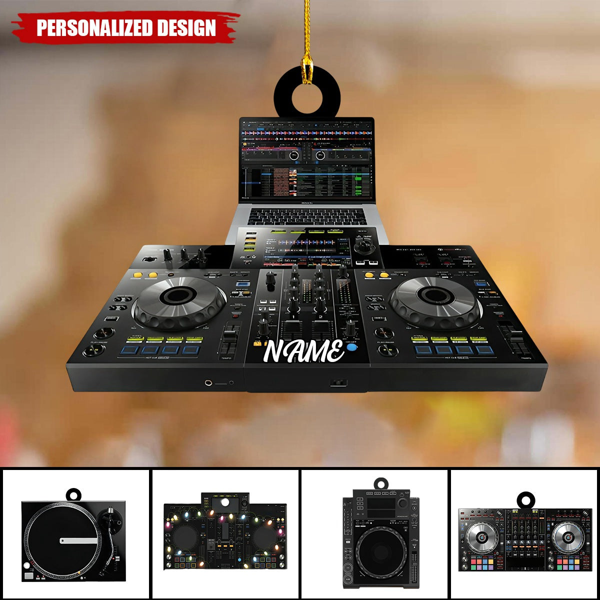 Personalized Name DJ Player Ornament-Gifts For Music Lovers-2024 New Release