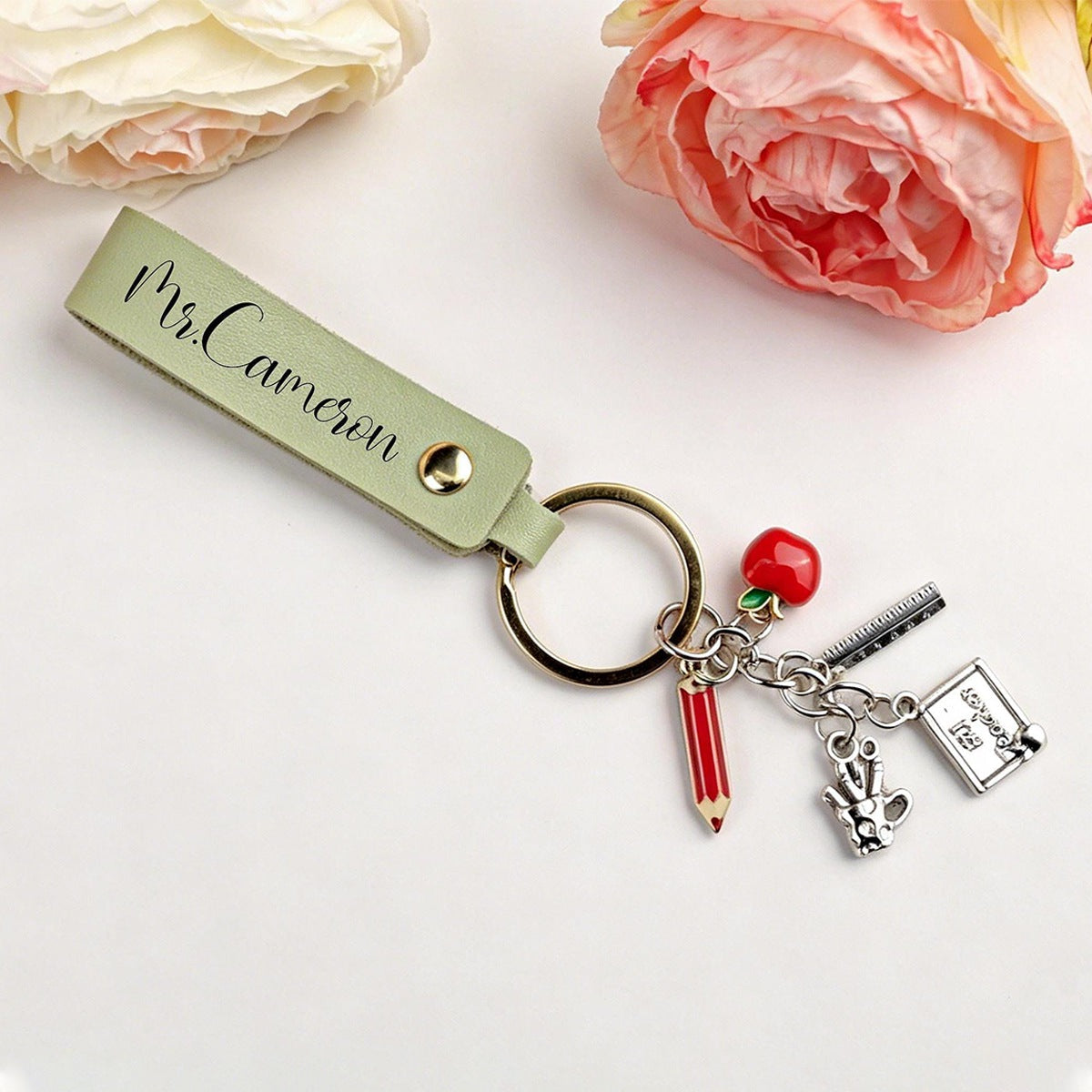 Personalized Back to School Keychain - Teacher Appreciation Gift