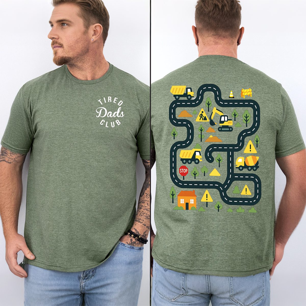 Tired Dads Club Shirt  - Gift For Hardworking Dads