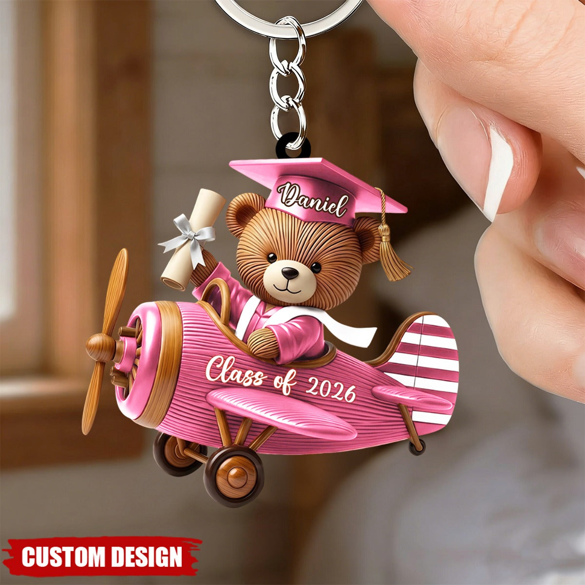 Class of Graduate Airplane Keychain - Gift For Graduates