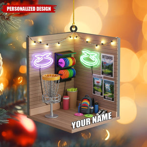 Personalized Disc Golf Ornament-Christmas Gift For Disc Golfer